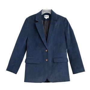 Rouje Paris Designer Corduroy‎ Blazer Elbow Patches Quiet Luxury $459 Academia